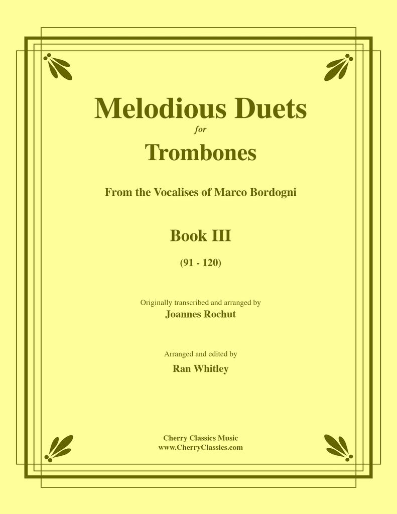 Bordogni - Melodious Duets for Trombones, Book III (91-120)
