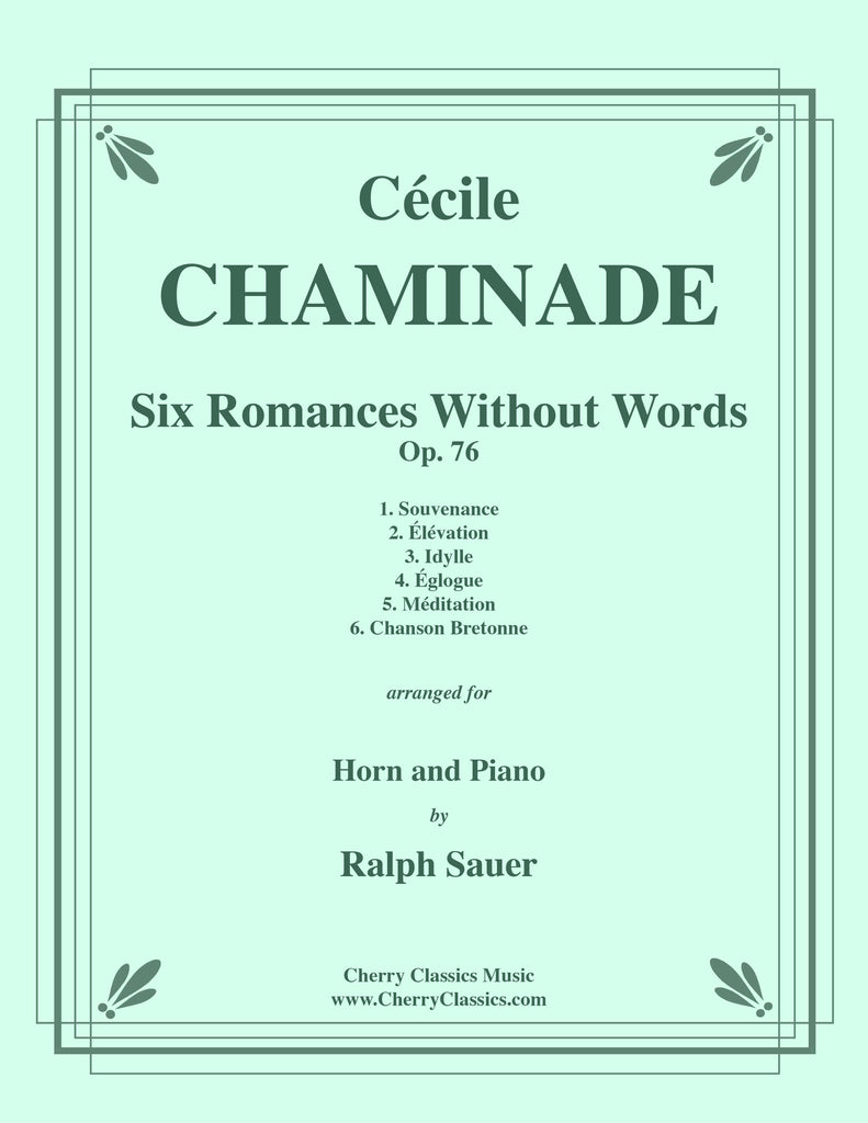 Chaminade - Six Romances Without Words, Op. 76 for Horn and Piano