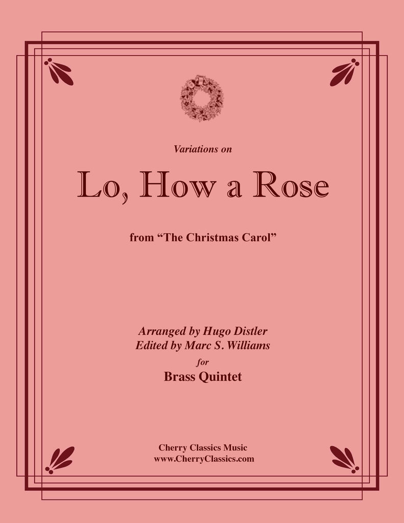 Traditional - Variations on Lo, How a Rose for Brass Quintet