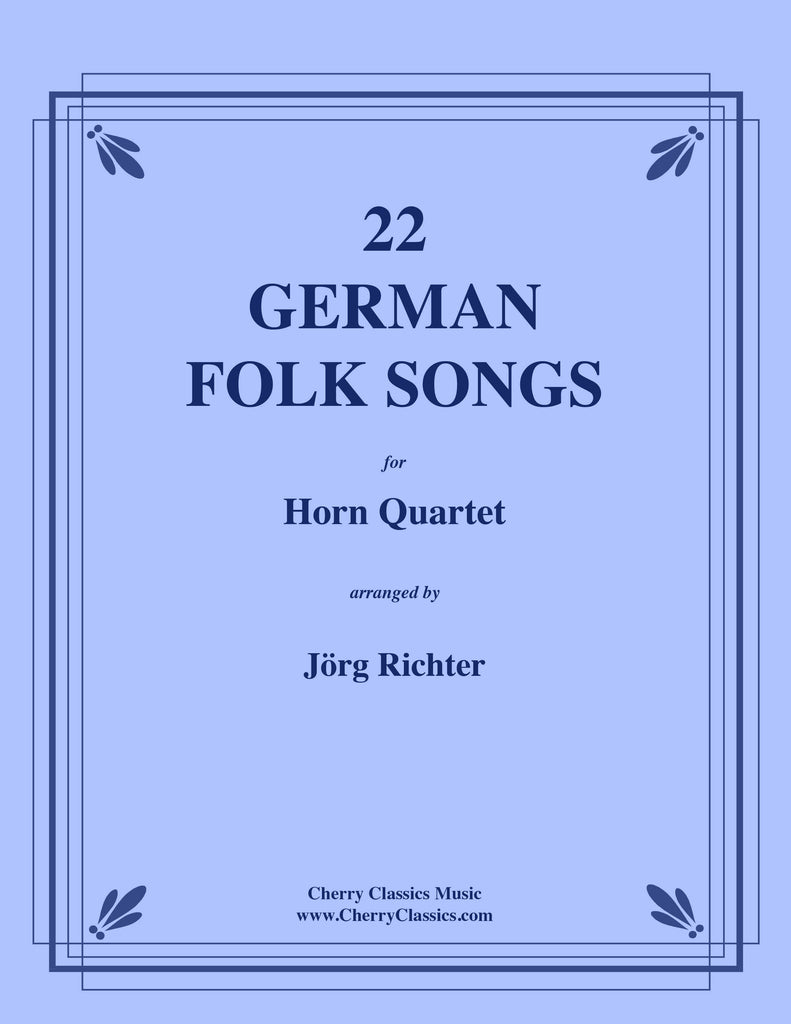 Various - 22 German Folk Songs for Horn Quartet