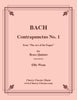 Bach - Contrapunctus No. 1 From the Art of the Fugue for Brass Quintet - Cherry Classics Music