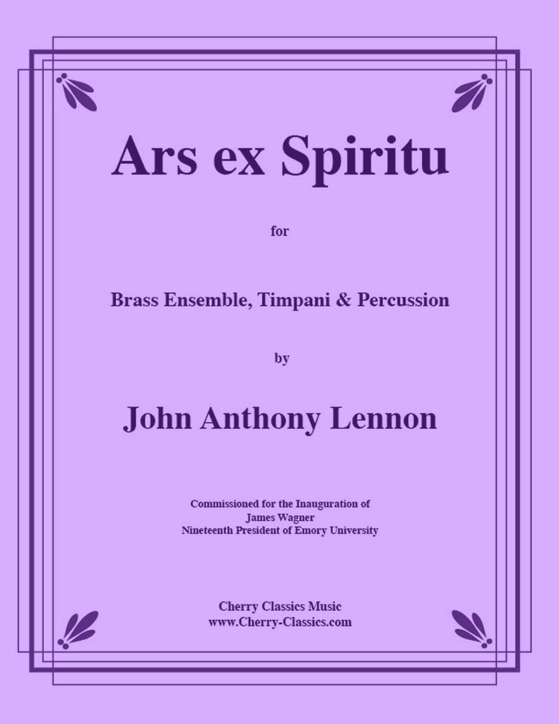 Lennon - Ars ex Spiritu for large Brass Ensemble and Percussion - Cherry Classics Music