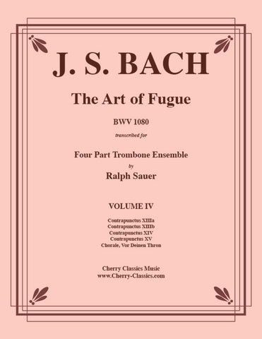 Bach - Toccata in E minor from Partita No. 6, BWV 830 for Four Part Trombone Choir