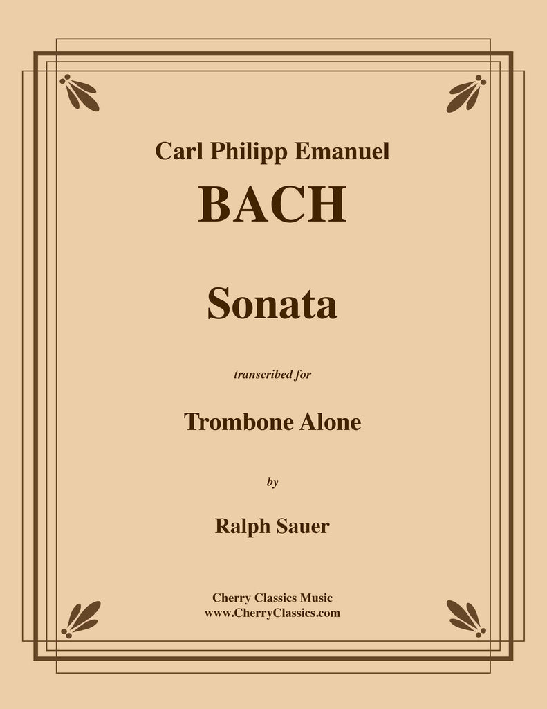 BachCPE - Sonata for Trombone Alone - Cherry Classics Music
