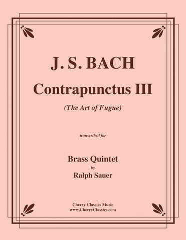 Bach - Contrapunctus No. 1 From the Art of the Fugue for Brass Quintet