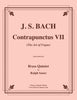 Bach - Contrapunctus VII from The Art of Fugue for Brass Quintet - Cherry Classics Music