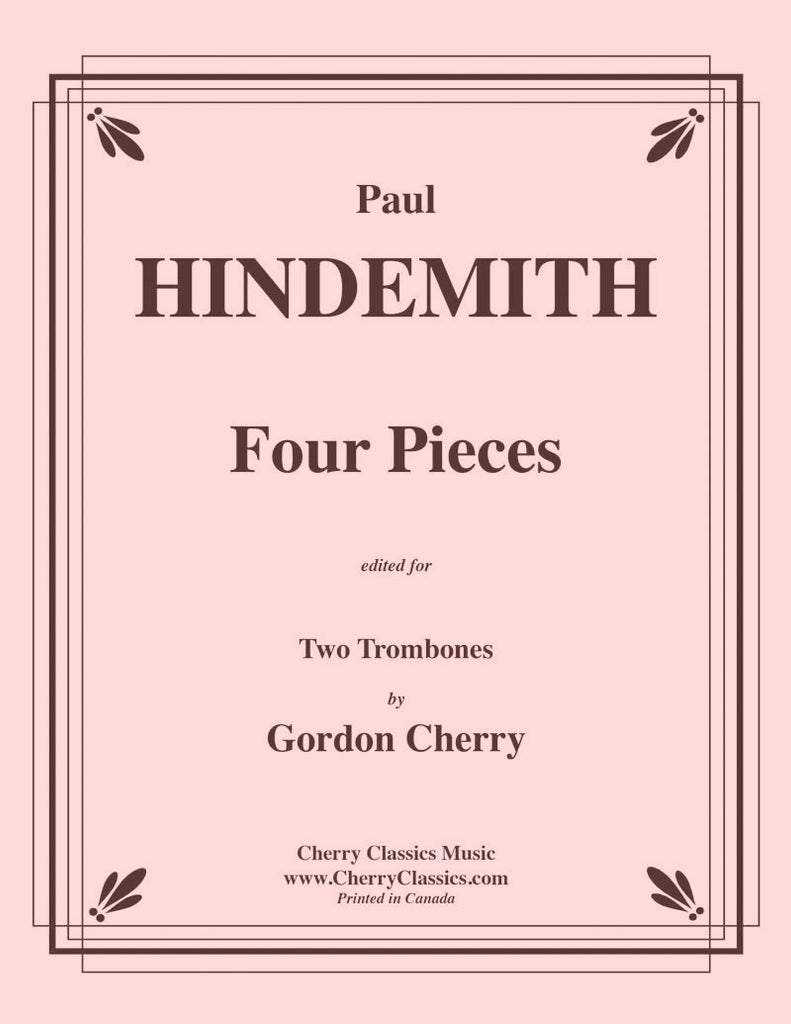 Hindemith - Four Pieces for Two Trombones - Cherry Classics Music