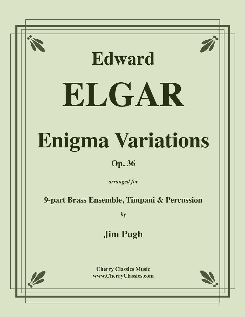 Elgar - Enigma Variations (complete) for 9-part Brass Ensemble, Timpani & Percussion - Cherry Classics Music
