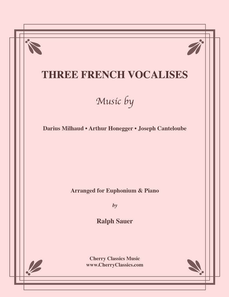Various - Three French Vocalises for Euphonium & Piano - Cherry Classics Music