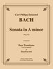 BachCPE - Sonata in A minor for Bass Trombone Unaccompanied - Cherry Classics Music