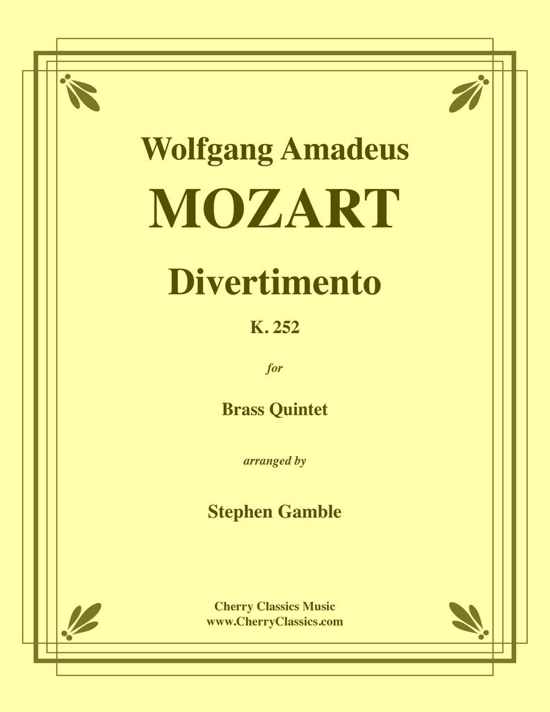 Mozart - Divertimento K. 252 for Brass Quintet - Cherry Classics Music