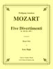 Mozart - Five Divertimenti K. 229 (K. 439b) for Brass Trio - Cherry Classics Music