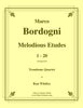 Bordogni - Melodious Etudes 1-20 for Trombone Quartet - Cherry Classics Music