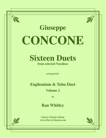 Concone - Sixteen Duets from selected Vocalises for Euphonium and Tuba, volume 1
