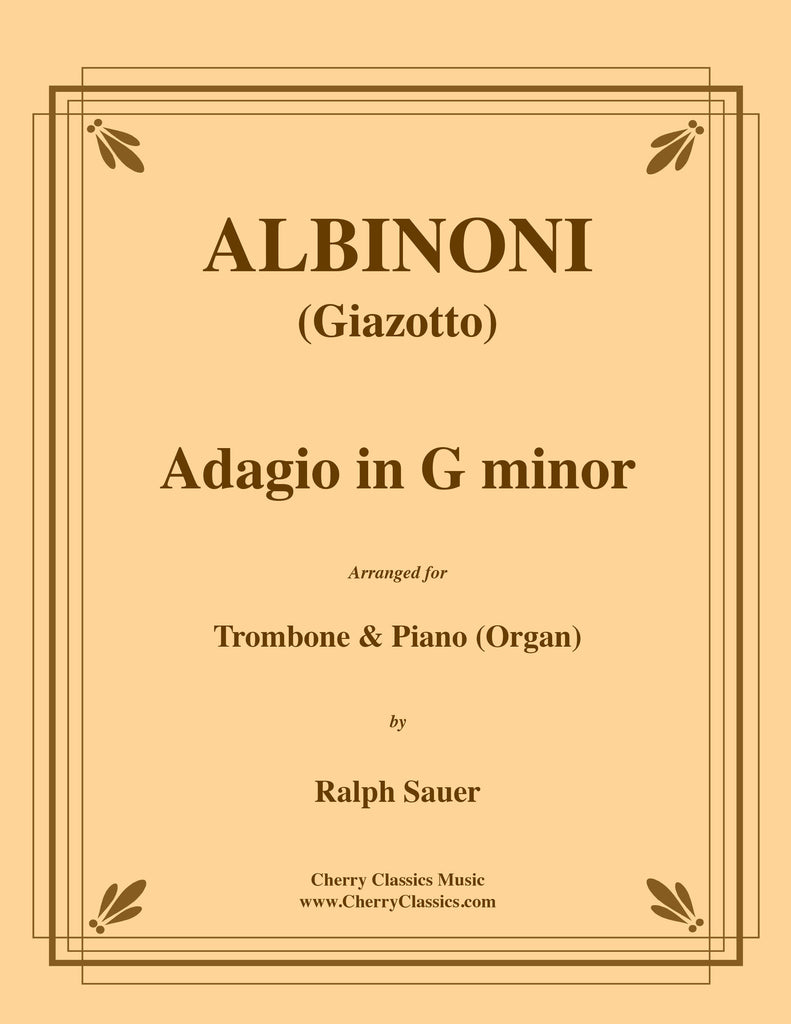 Albinoni - Adagio in G minor for Trombone and Piano (Organ) - Cherry Classics Music
