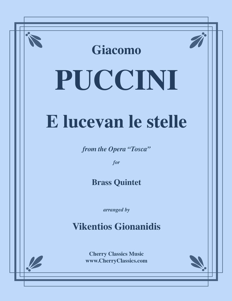 Puccini - "E lucevan le stelle" Aria from Tosca for Brass Quintet