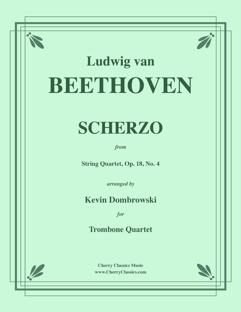 Beethoven - Scherzo, Op. 18, No. 4 for Trombone Quartet