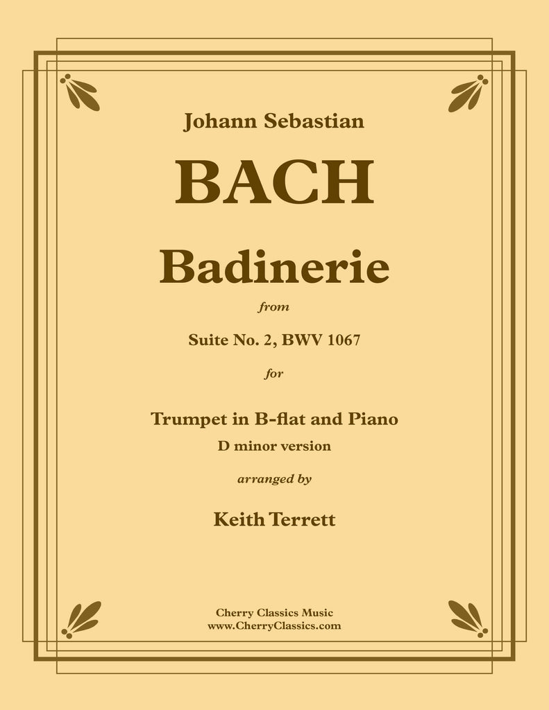 Bach - Badinerie for Trumpet in B-flat and Piano (D minor version)