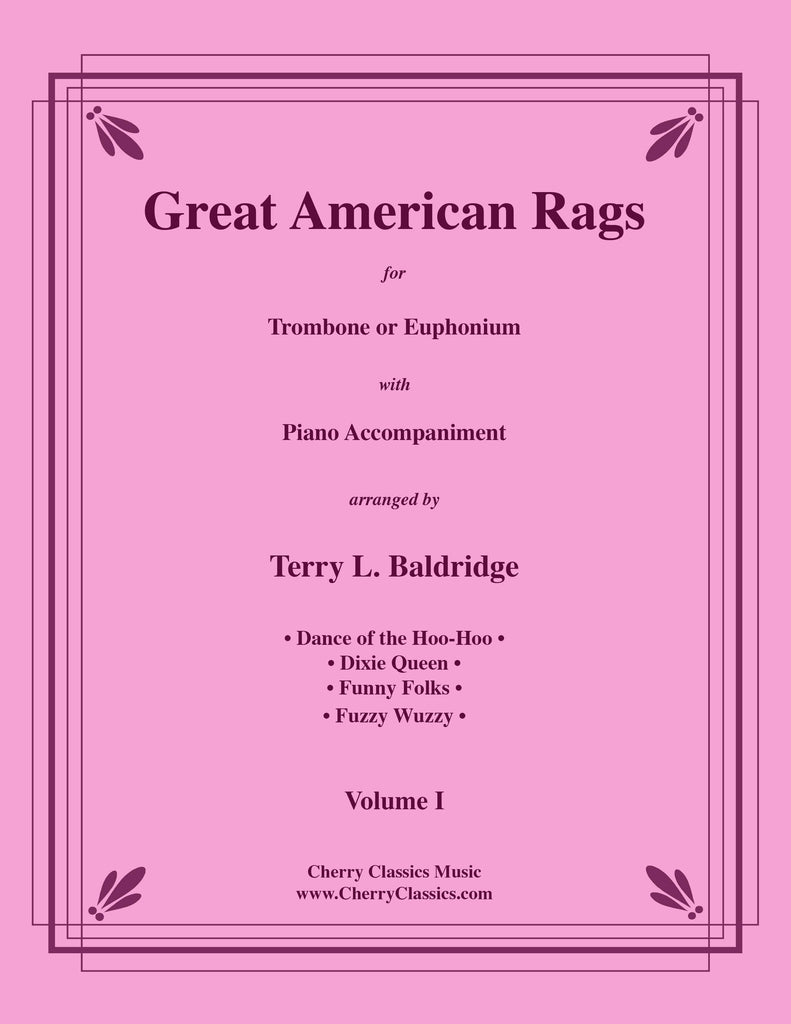Various - Great American Rags for Trombone or Euphonium & Piano, Volume I