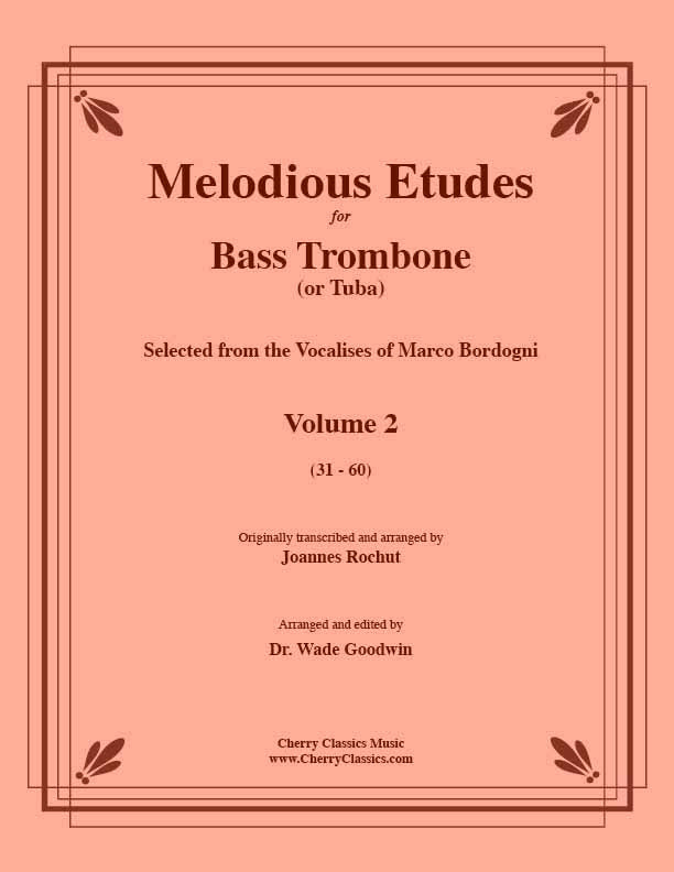 Bordogni - Melodious Etudes for Bass Trombone or Tuba, Volume 2 (31-60)