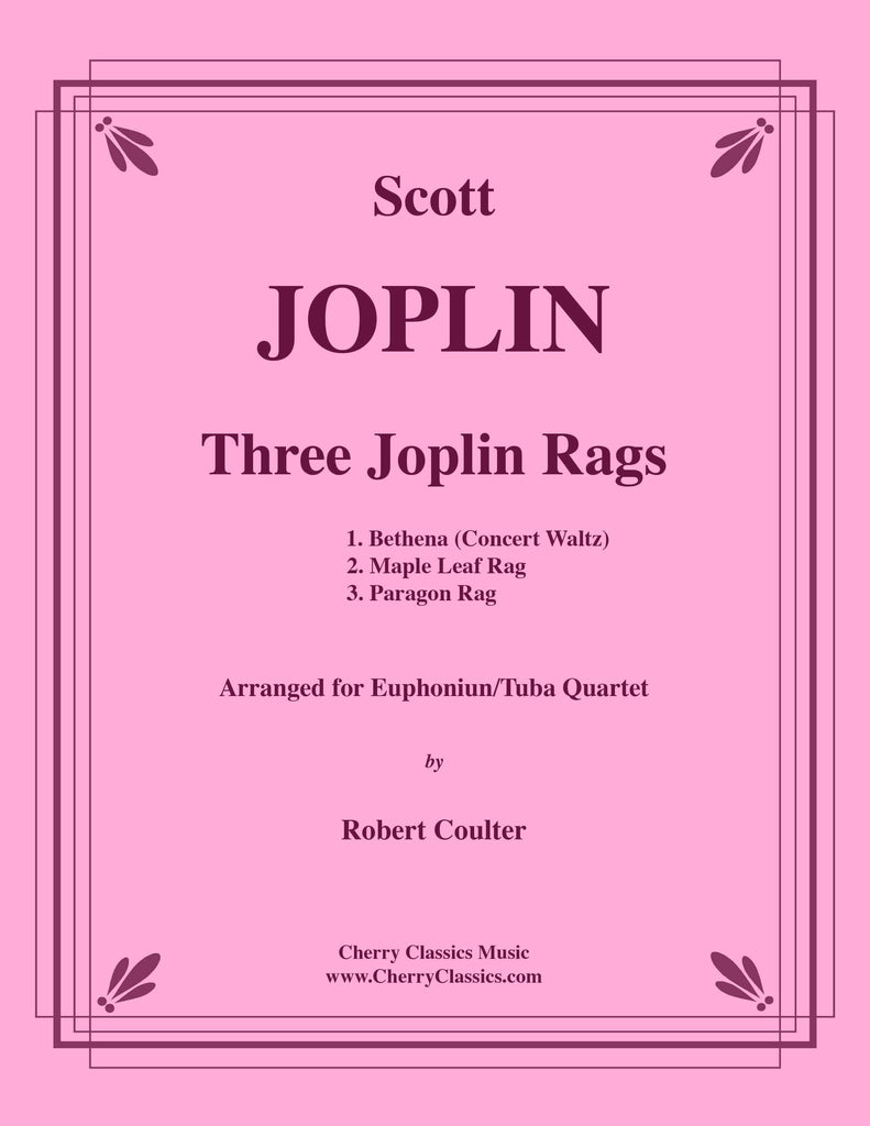 Joplin - Three Joplin Rags for Euphonium/Tuba Quartet