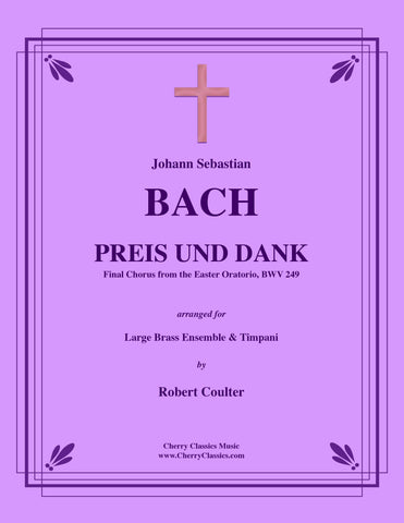 Mendelssohn - Selections from Elijah for 8-part Trombone Ensemble & opt. Organ