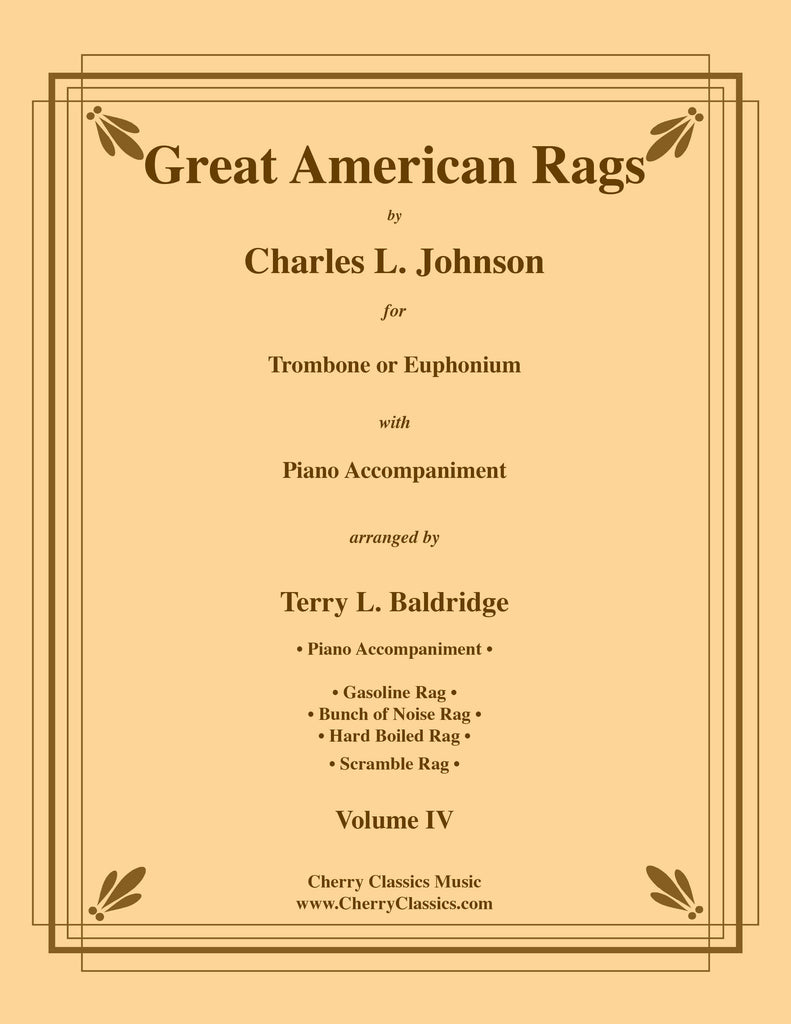 Johnson - Great American Rags for Trombone or Euphonium & Piano, Volume 4