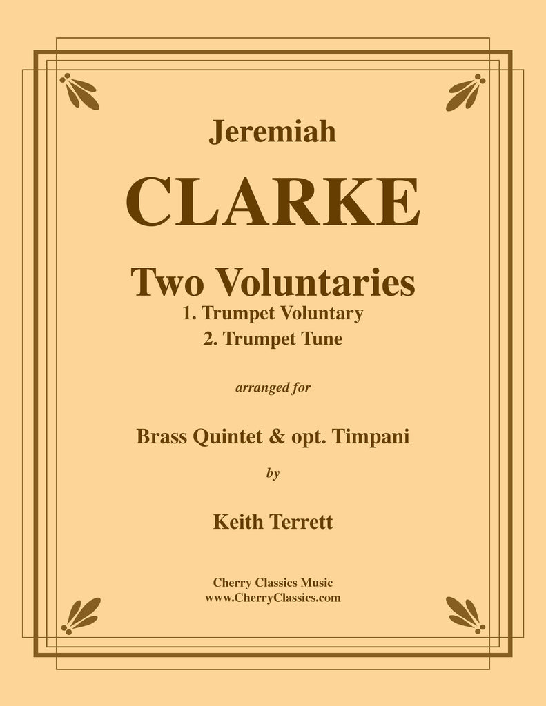 Clarke - Two Voluntaries for Brass Quintet and optional Timpani