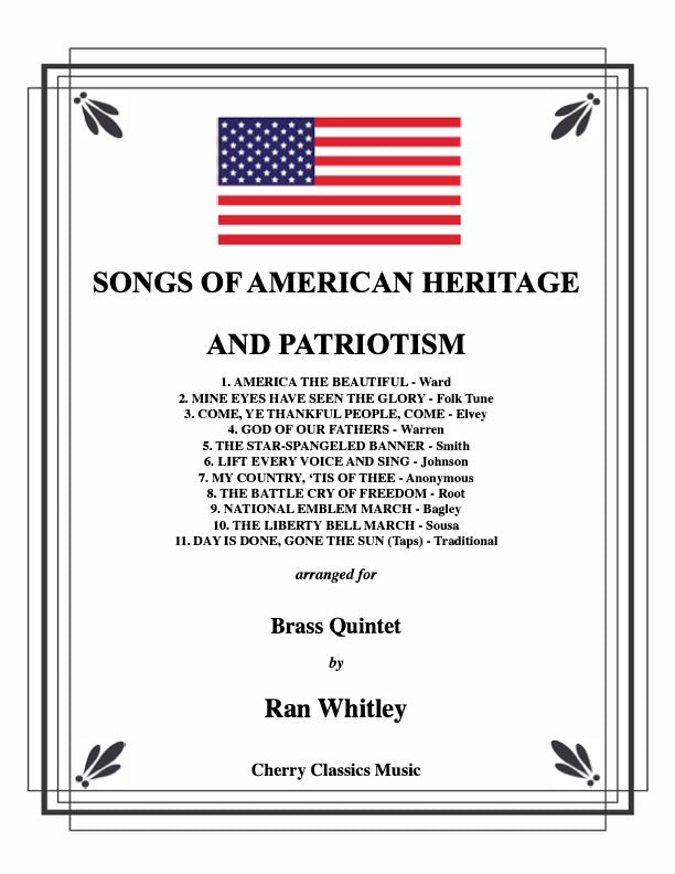 Various - American Songs of Heritage and Patriotism for Brass Quintet
