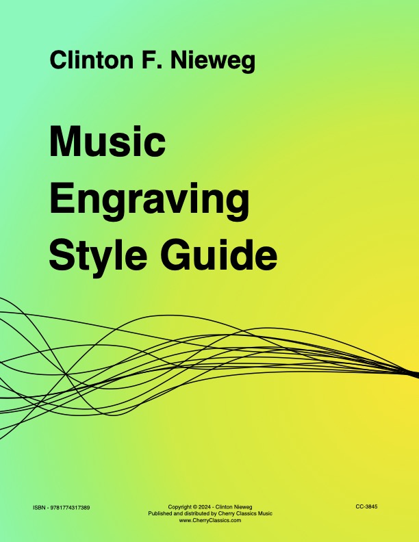Nieweg - Music Engraving Style Guide - 2024