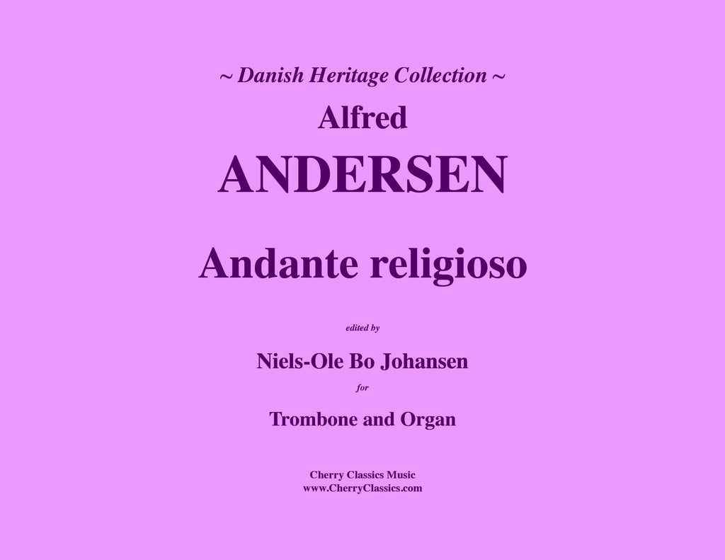 Andersen - Andante religioso for Trombone and Organ