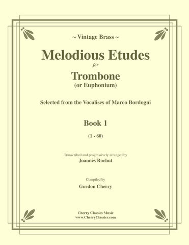 Ritt - Melodious Accompaniments to Rochut Etudes Book 1 for Trombone or Euphonium