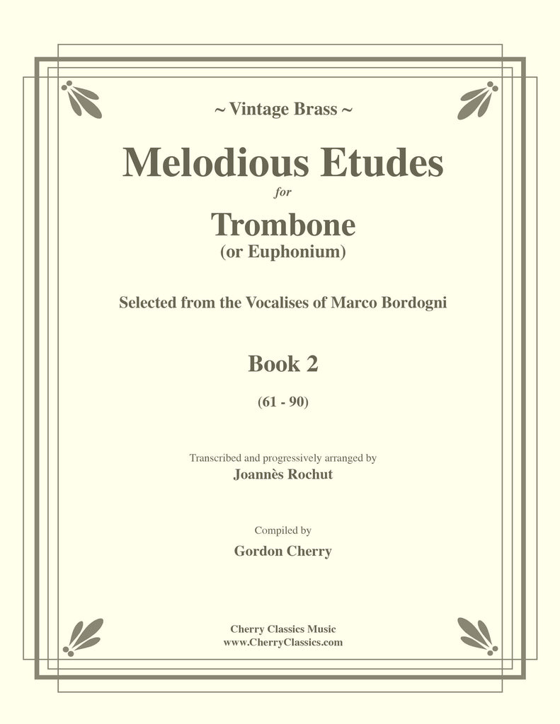 Bordogni - Rochut Melodious Etudes Book 2 for Trombone or Euphonium - PDF Edition