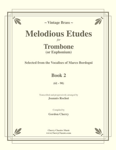 Ritt - Melodious Accompaniments to Rochut Etudes Book 1 for Trombone or Euphonium