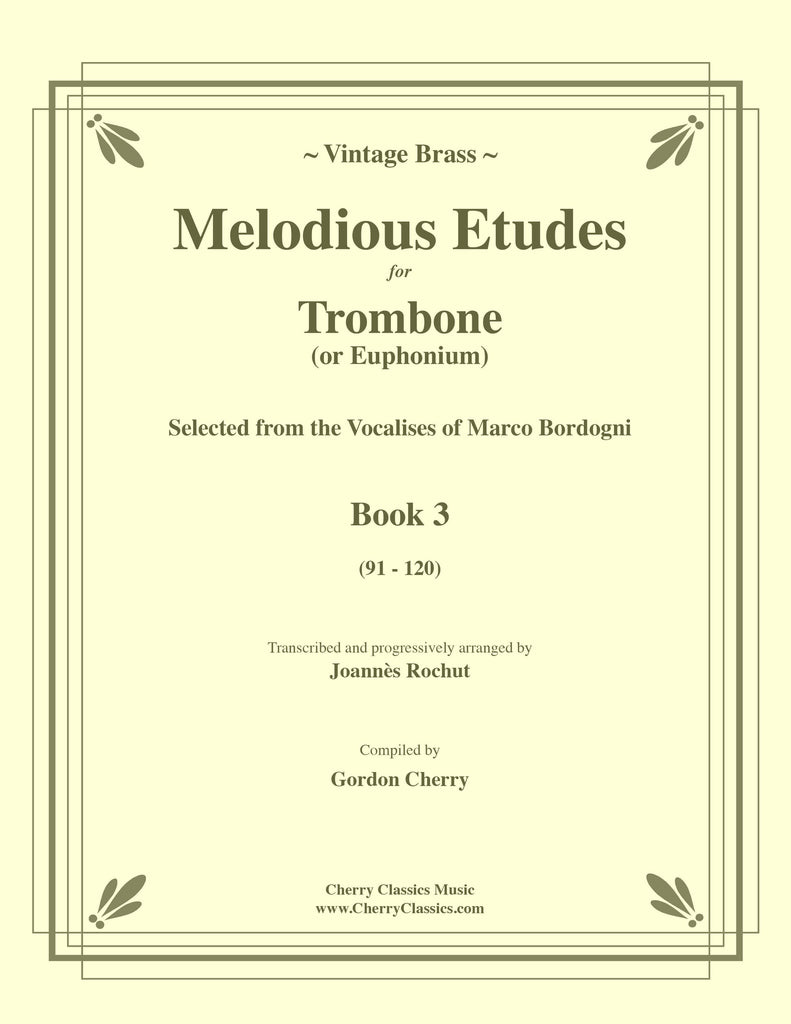 Bordogni - Rochut Melodious Etudes Book 3 for Trombone or Euphonium - PDF Edition