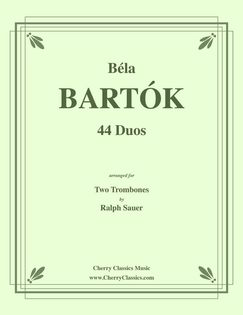 Bartok - 44 Duos for Two Trombones