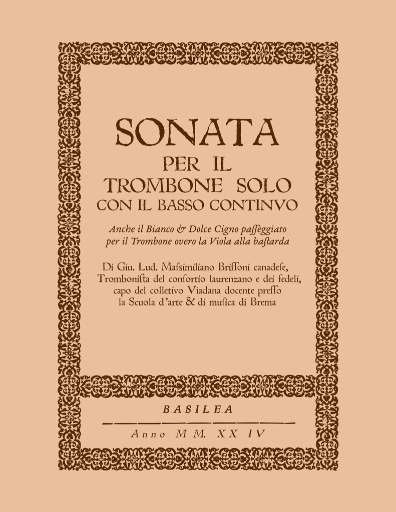 Brisson - Sonata for Trombone and Continuo