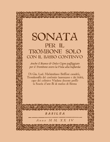 Pergolesi - Sonata No. 4 for Trombone Quartet