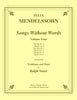 Mendelssohn - Songs Without Words, Volume Four for Trombone and Piano