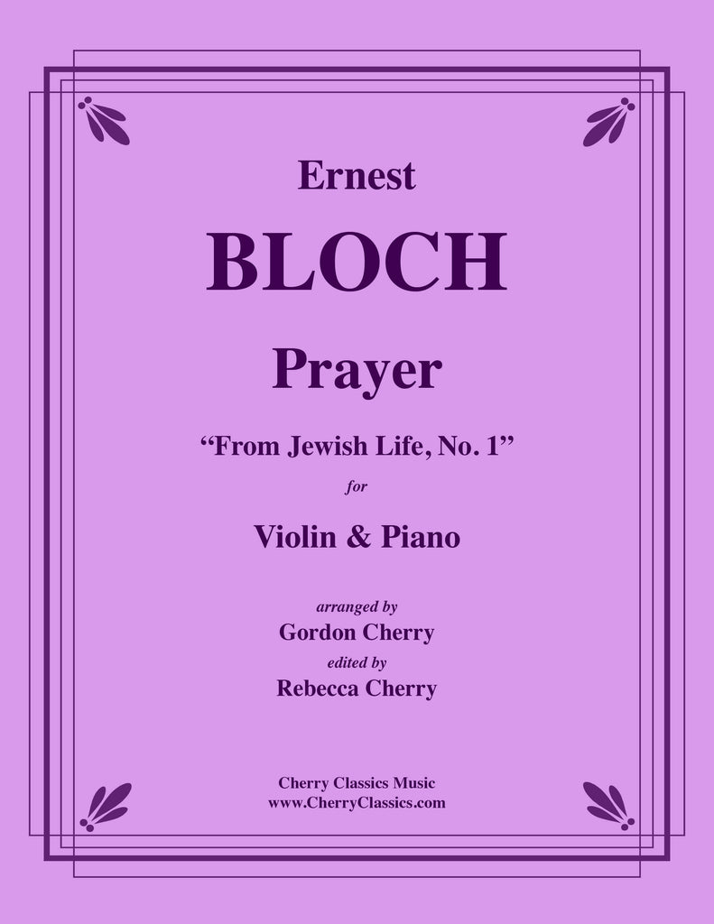 Bloch - Prayer for Violin & Piano