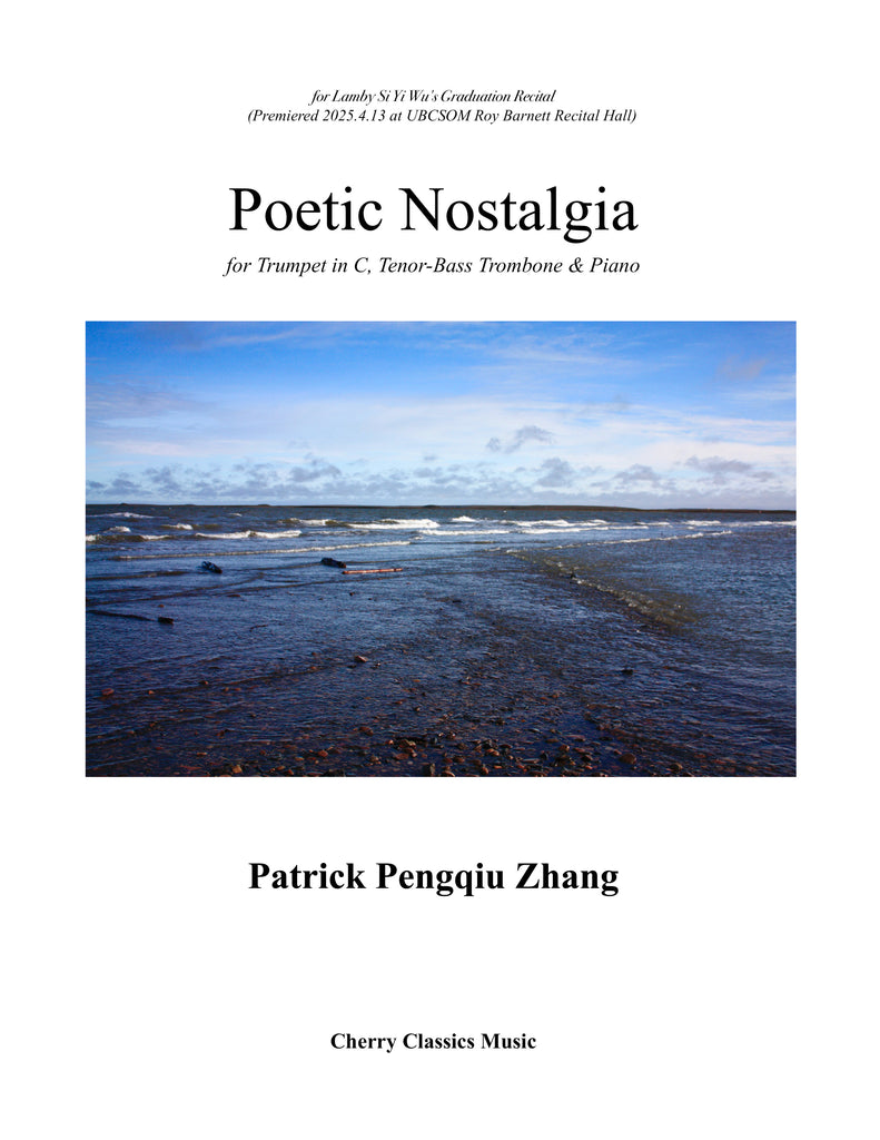 Zhang - Poetic Nostalgia for Trumpet, Trombone and Piano