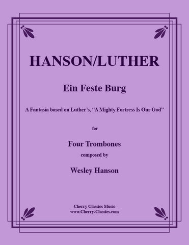 Traditional - 15 Hymns and Spirituals in B-flat Treble Clef for four part Trombone Ensemble
