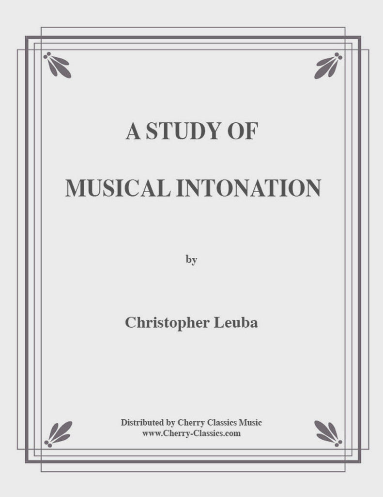 Leuba - Study In Musical Intonation for Brass - Cherry Classics Music