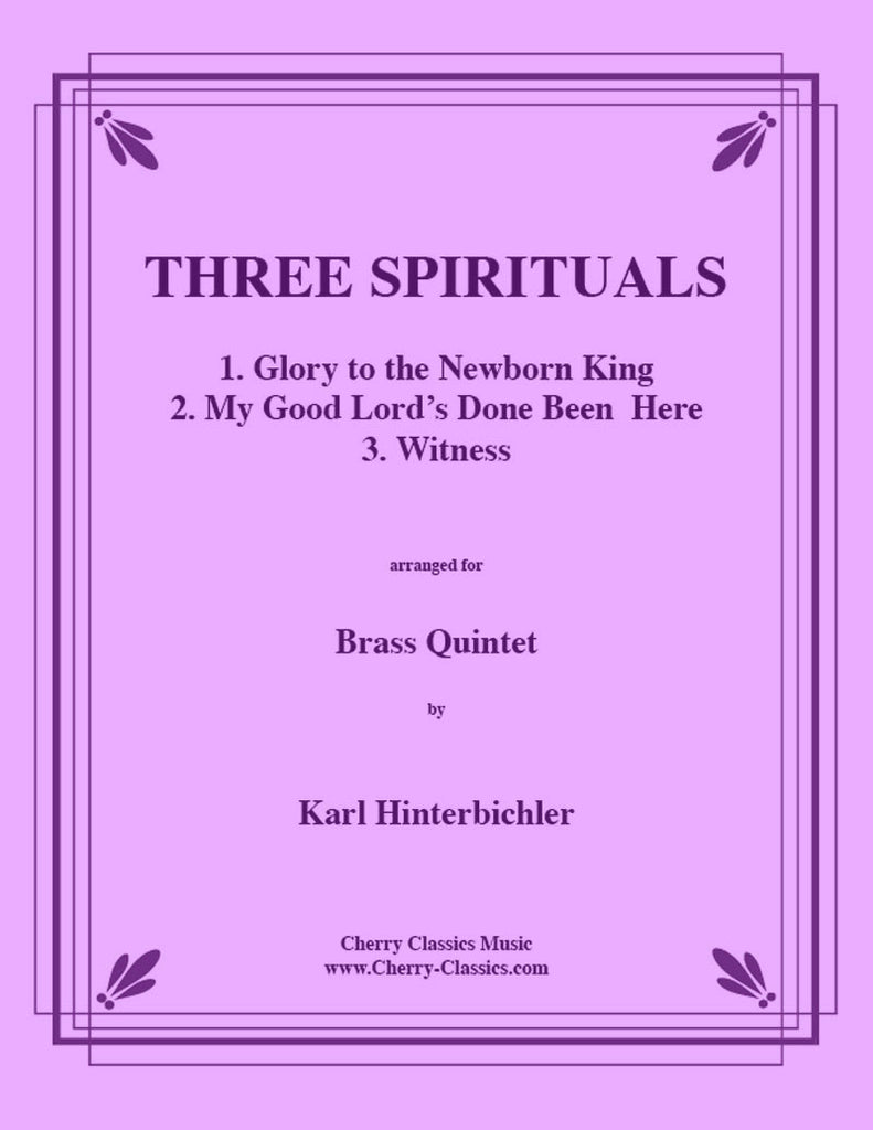 Hinterbichler - Three Spirituals for Brass Quintet - Cherry Classics Music