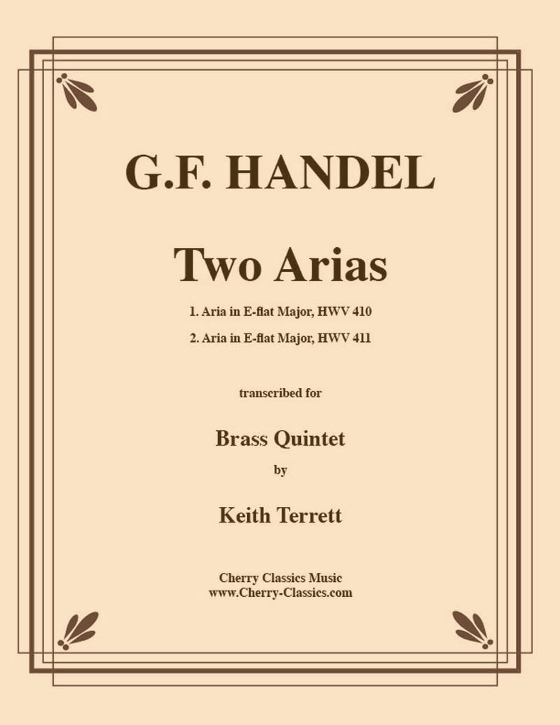 Handel - Two Arias for Brass Quintet - Cherry Classics Music