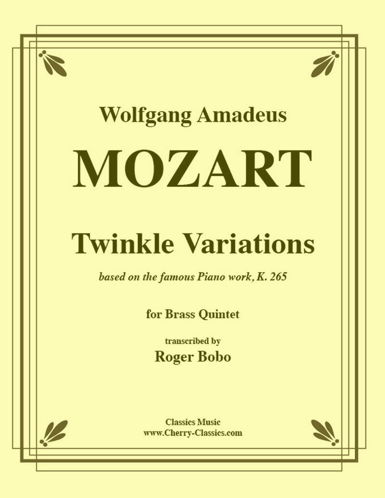 Mozart - Twinkle Variations for Brass Quintet - Cherry Classics Music