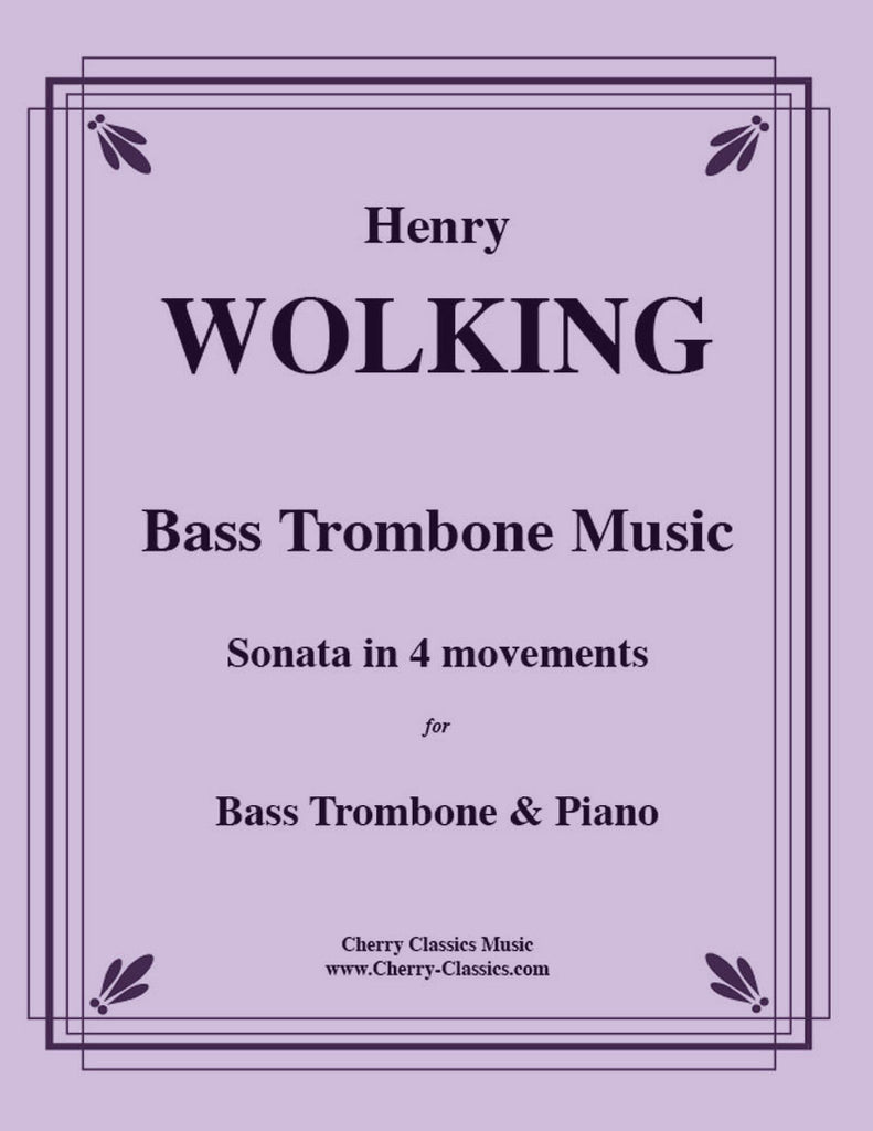 Wolking - Music for Bass Trombone and Piano - Cherry Classics Music