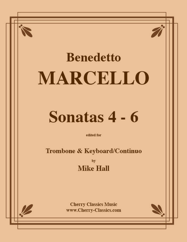 Marcello - Sonatas 4-6 for Trombone & Keyboard Critical Edition - Cherry Classics Music