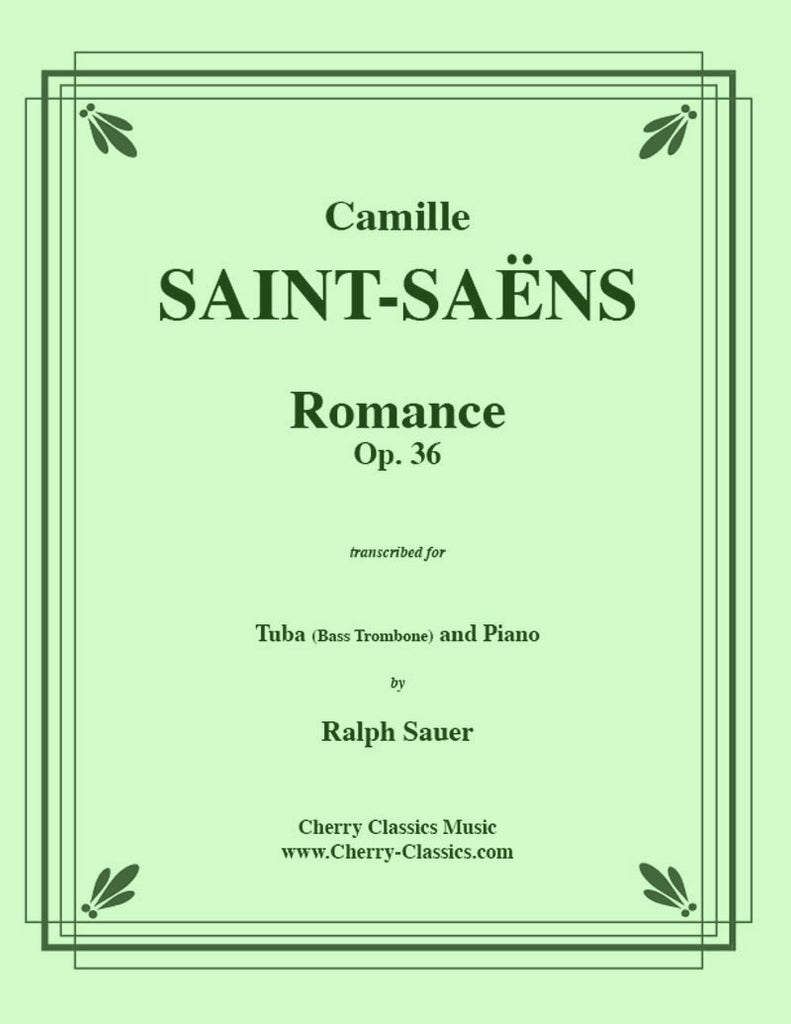 Saint-Saens - Romance, Opus 36 for Tuba or Bass Trombone and Piano - Cherry Classics Music