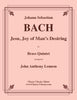 Bach - Jesu Joy of Man’s Desiring from Cantata 147 for Brass Quintet - Cherry Classics Music